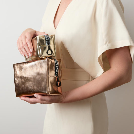 KOLD Midi Insulated Makeup Bag in Bronze