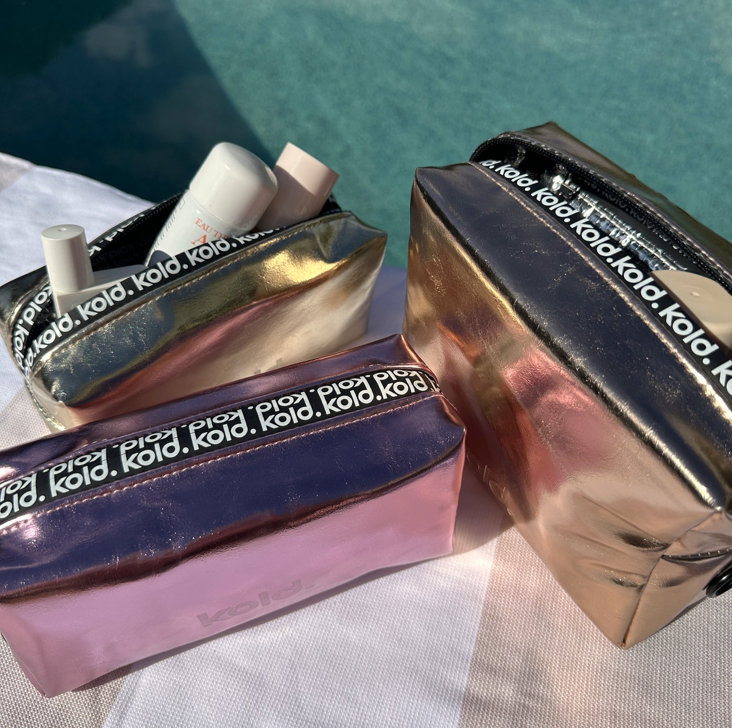 KOLD Mini Insulated Makeup Bag in Rose