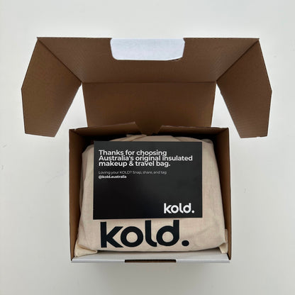 KOLD Midi Insulated Makeup Bag in Bronze
