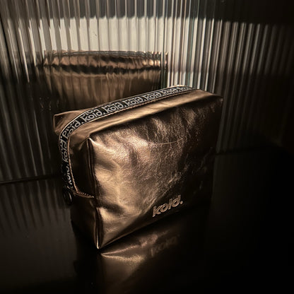 KOLD Midi Insulated Makeup Bag in Bronze